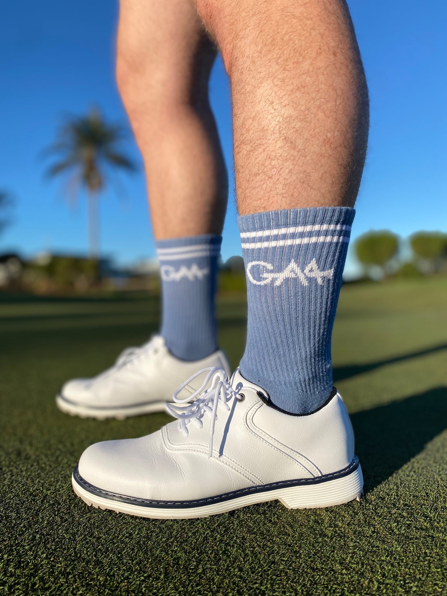 Fairway Crew Sock - Sky Blue