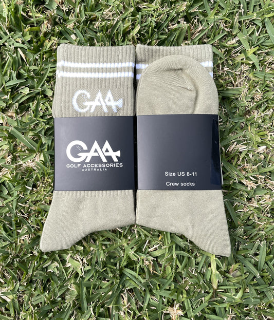 Fairway Crew Sock - Army Green