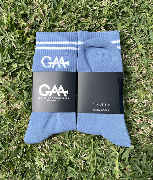 Fairway Crew Sock - Sky Blue