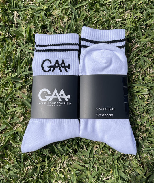 Fairway Crew Sock - White