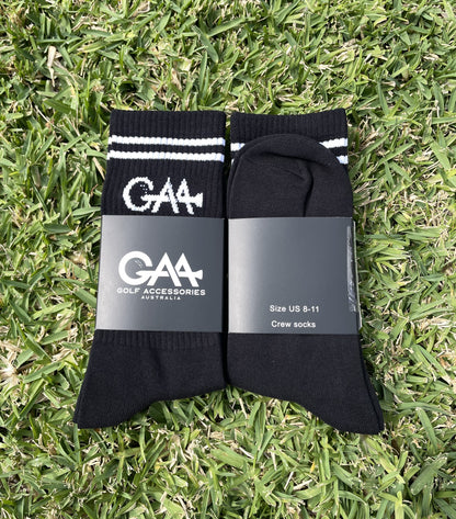 Fairway Crew Sock - Black