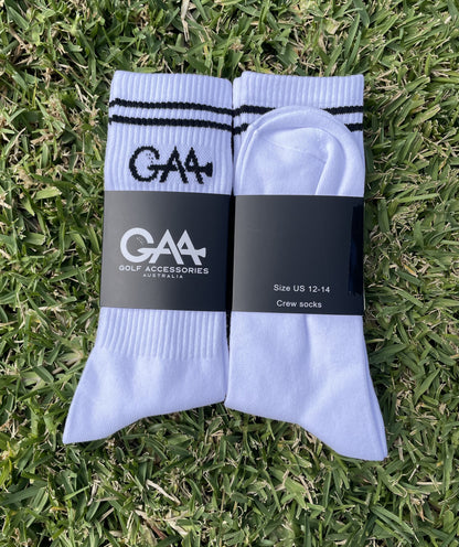 Fairway Crew Sock - White