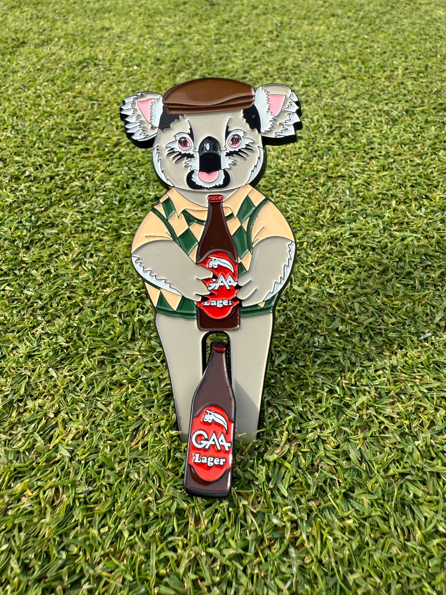Golfing Koala divot tool + ball marker & hat clip