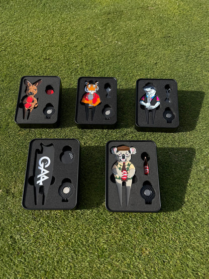 Boxing Kangaroo divot tool + ball marker & hat clip